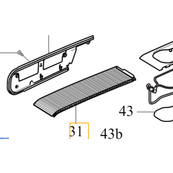 VOLVO XC60 V60 S60 Roletka środkowy tunel metal mesh 32260733 OE
