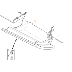 VOLVO S60 V60 II drzwiczki schowek deski rozdzielczej 31477865