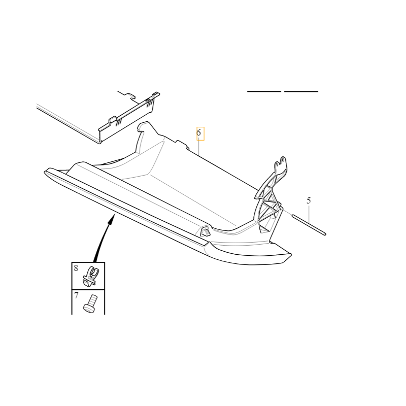 VOLVO S60 V60 II drzwiczki schowek deski rozdzielczej 31477865