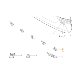 VOLVO V60 V90 emblemat logo klapy tył OE 31490098