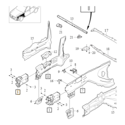 VOLVO XC60 II prawa strefa zgniotu nowa OE