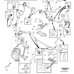 VOLVO XC60 S90 V90 wąż przewód układu chłodzenia baterii T8