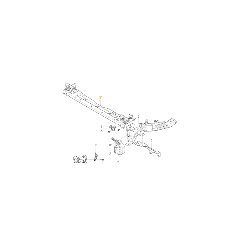 VOLVO XC40 Górna belka wzmocnienie czołowe 32297098 OE