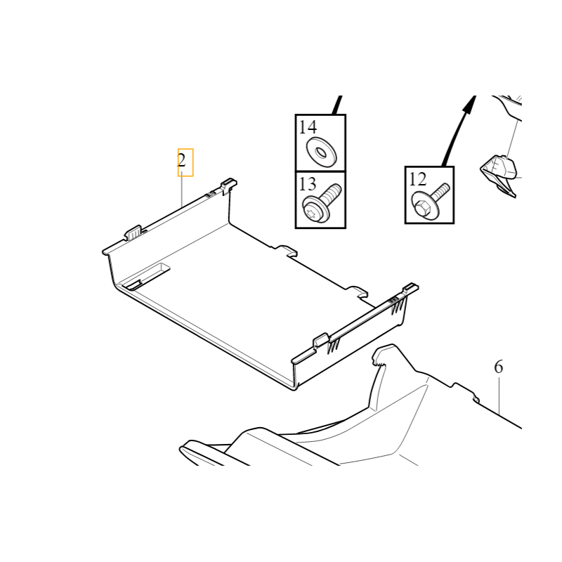VOLVO S60 V60 II polka schowek deski rozdzielczej 31477863