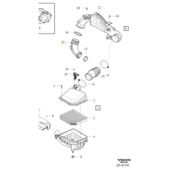 VOLVO XC40 przewód powietrza dolot wąż OE 9179301