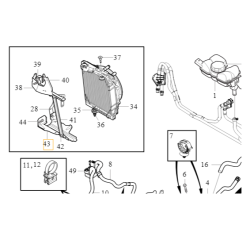 VOLVO XC60 II XC90 II wspornik chłodnicy hybrydy