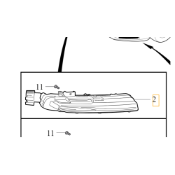 VOLVO V40 prawa lampa postojowa dzienna DRL LED OE 31395920