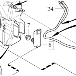 VOLVO S90 V90 pompka spryskiwaczy reflektorów OE