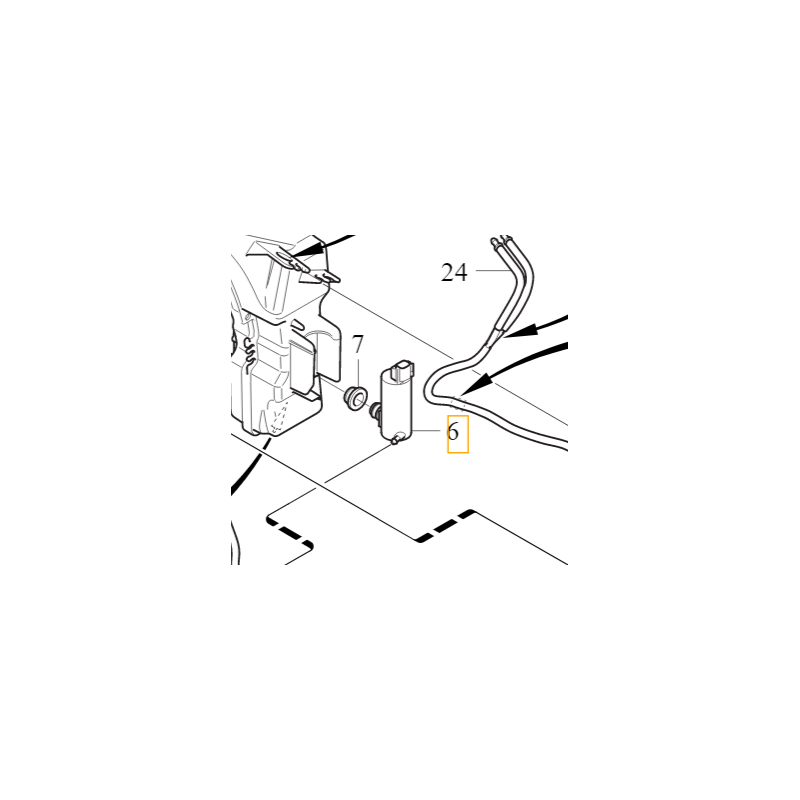 VOLVO V40 V40CC pompka spryskiwaczy reflektorów OE