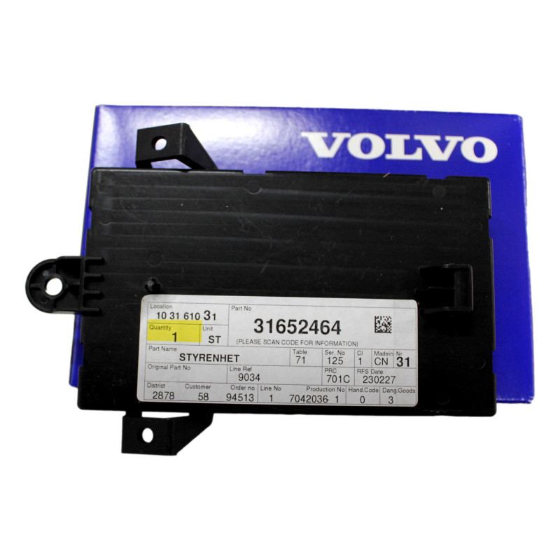 VOLVO Moduł sterownik fotela kierowcy 31652464 OE