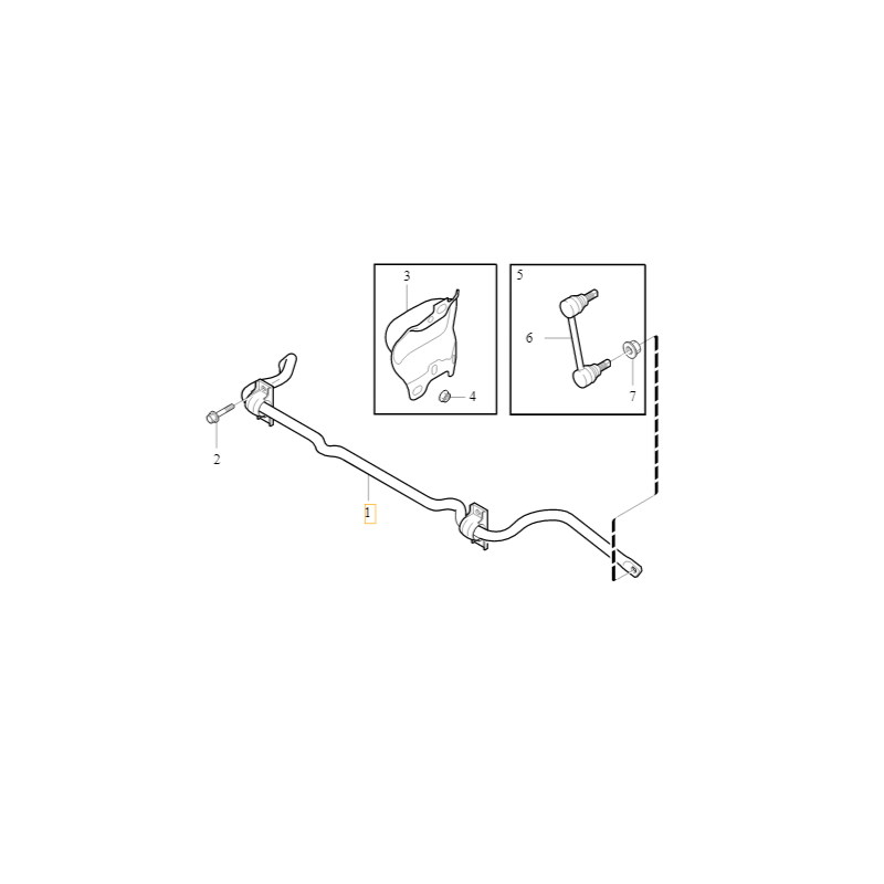VOLVO XC90 tylny drążek...