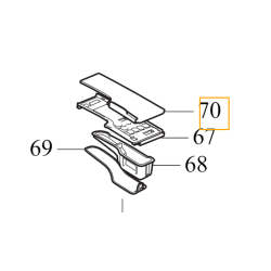 VOLVO S60 V60 XC60 II blenda środkowy tunel Metal Mesh