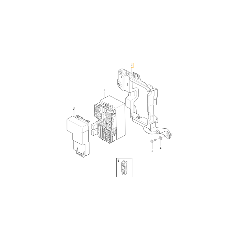 VOLVO S90 V90 V90CC wspornik bezpieczników tył OE
