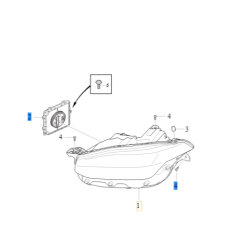 VOLVO XC90 II lampa przednia prawy reflektor LED