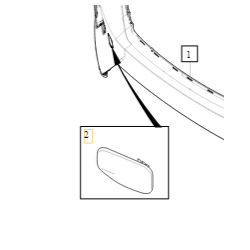 VOLVO C40 XC40 zaślepka haka holowniczego przód OE 40004980