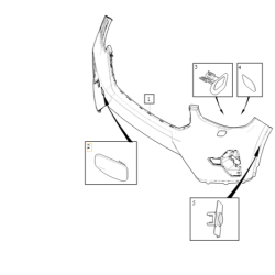 VOLVO C40 XC40 zaślepka haka holowniczego przód OE 40004980