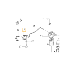 VOLVO S80 V70 XC70 S60 uchwyt mocowanie filtra paliwa