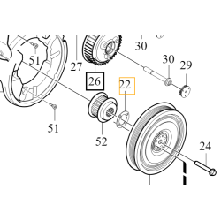 VOLVO V40 V40CC XC40 podkładka koła pasowego 32213098