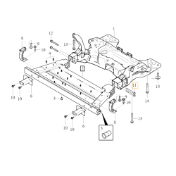 VOLVO C40 XC40 śruba ramy belki zawieszenia przód M10x110 989009