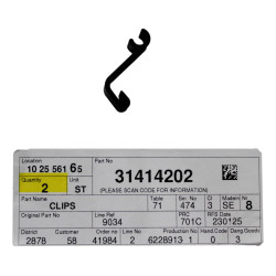 VOLVO S80 uchwyt haczyk żaluzji drzwi tylnych OE