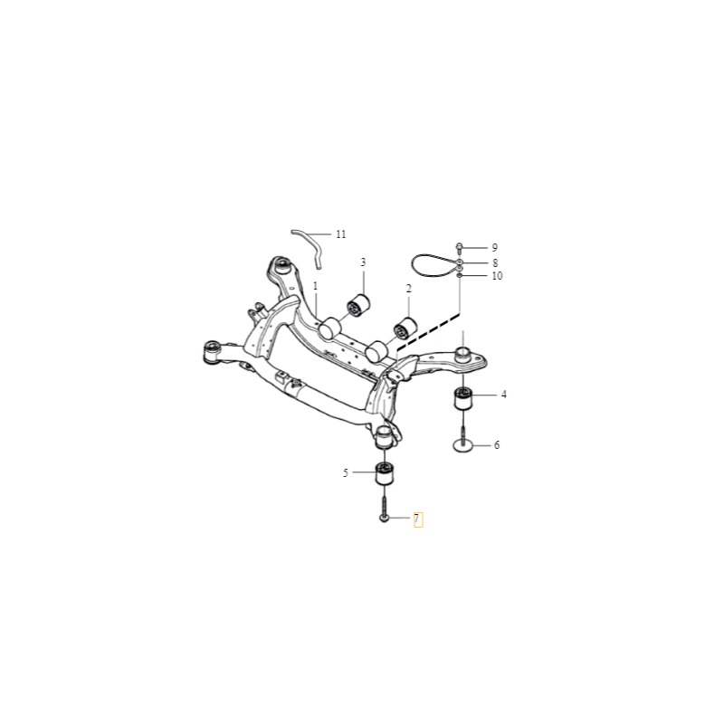 VOLVO XC60 XC70 V70 śruba tylnego wózka