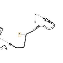 VOLVO V40 V40CC przewód sprzęgła wysprzęglika 31325025