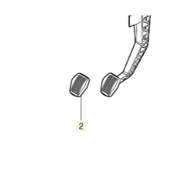 VOLVO C30 C70 S40 V50 nakładka na pedał sprzęgła OE