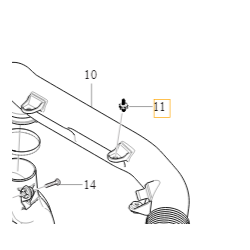 VOLVO XC40 XC60 XC90 śruba górnej osłony silnika OE