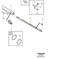VOLVO C30 C70 V40 mocowanie wtryskiwaczy OE