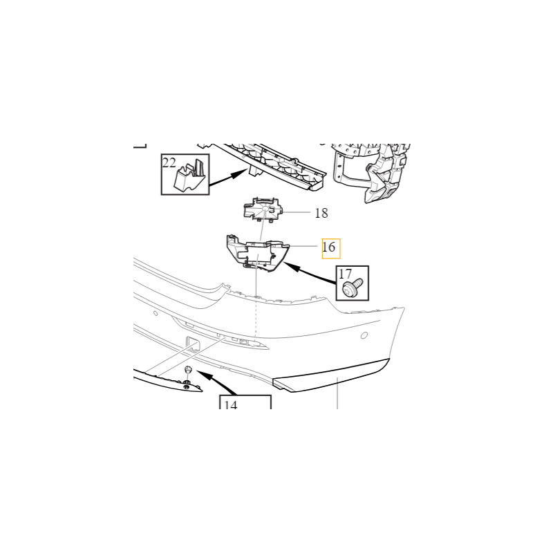 VOLVO S60 III wspornik...
