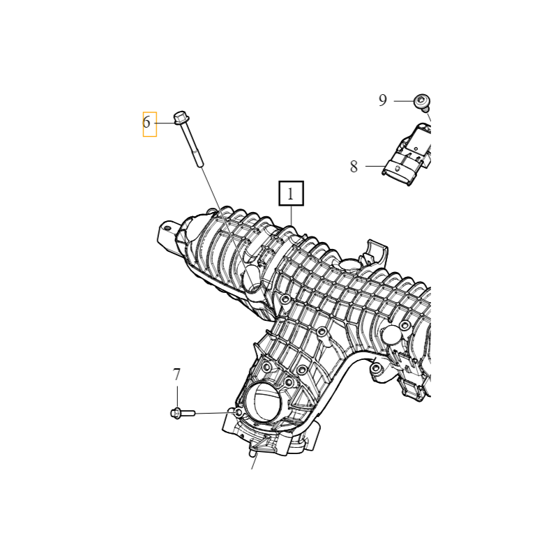 VOLVO XC60 XC90 II V60 S60 V40 V40CC śruba kolektora dolotowego OE