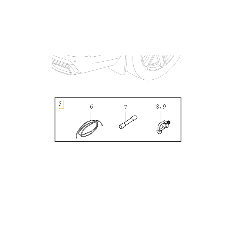 VOLVO S90 V90 V90CC II zestaw naprawczy wiązki hamulca elekt OE