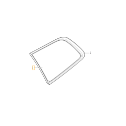 VOLVO XC60 II szyba boczna tylna lewa 32244125 32314883