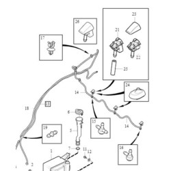 VOLVO V40 V40CC dysza spryskiwacza szyby przednia środkowa OE