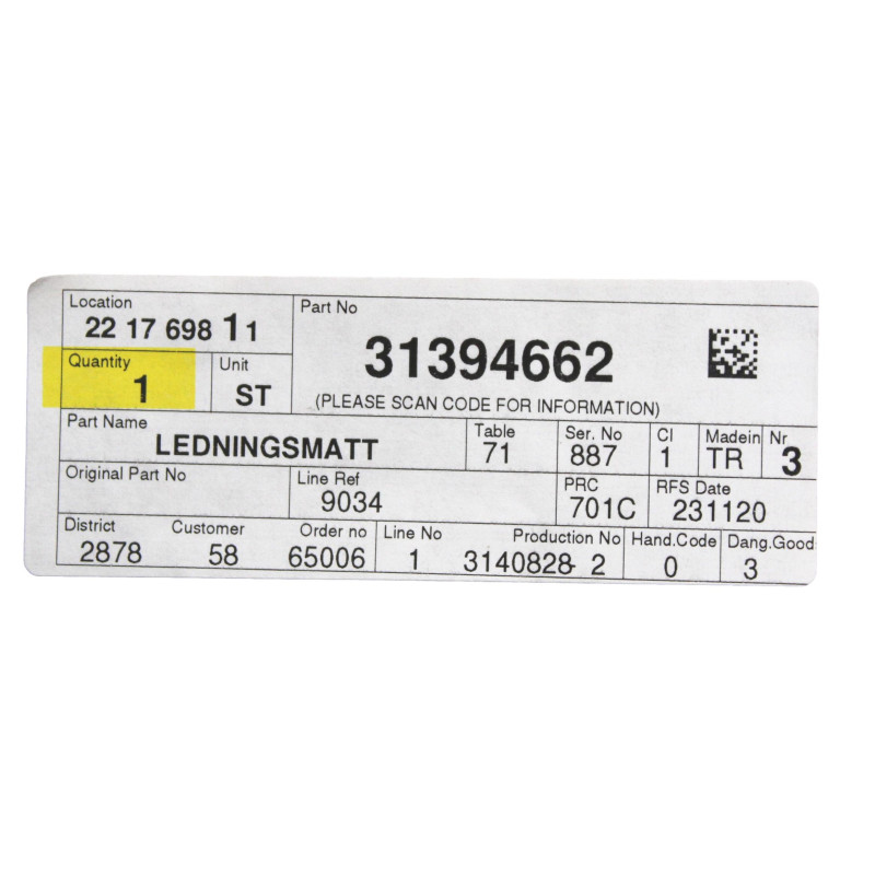 VOLVO S60 V60 V70 XC60 XC70 wiązka elektryczna silnika D5244T OE