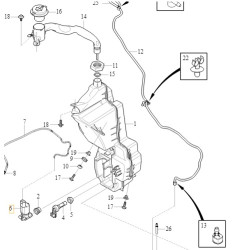 VOLVO XC60 V60 S60 pompka spryskiwaczy szyby OE