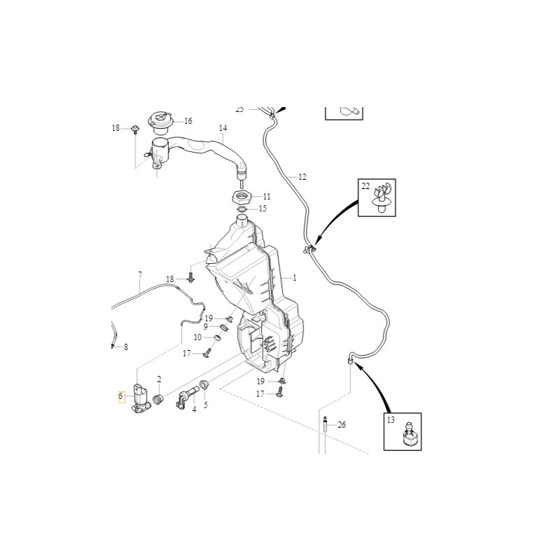 VOLVO XC60 V60 S60 pompka spryskiwaczy szyby OE