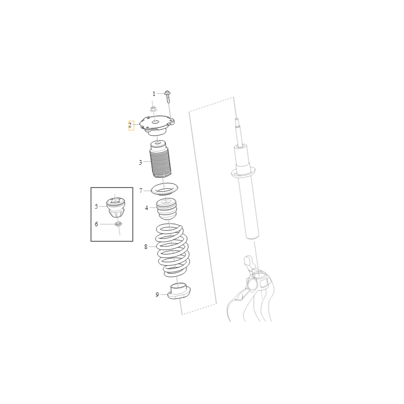 VOLVO V90 V90CC łożysko mocowanie amortyzatora OE