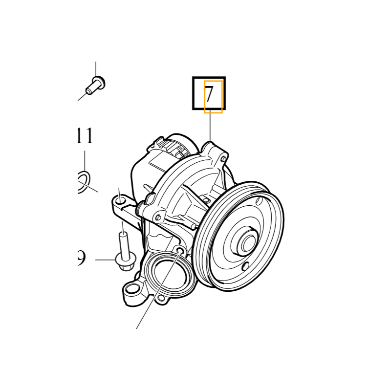 VOLVO S90 V90 XC90 II oryginał pompa wody 2,0D OE