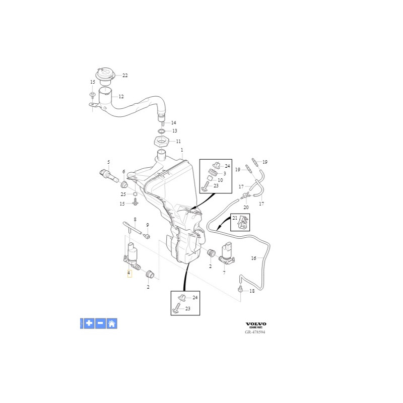 VOLVO XC60 V60 V60CC pompka...