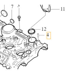 VOLVO kołek pin centrujący pokrywy zaworów OE 1397500