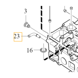 VOLVO C30 V40 S40 V50 S60 V60 S80 V70 króciec głowicy 1.6 16V OE
