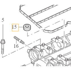 VOLVO C30 S40 V50 zaślepka głowicy OE