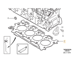VOLVO C30 S40 V50 S80 V70 oryginalna uszczelka głowicy 1.6D 1.25mm OE