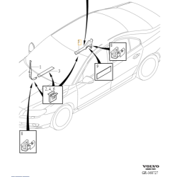 VOLVO S80 Nakładka progowa tylna lewa 39806102 OE