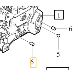 VOLVO kołek pin centrujący głowicy OE 31330221
