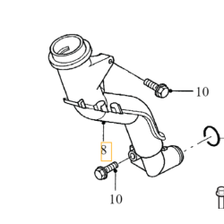 VOLVO C30 S40 V50 S80 V70 rura korpus przewód wlewu oleju 2.0D OE