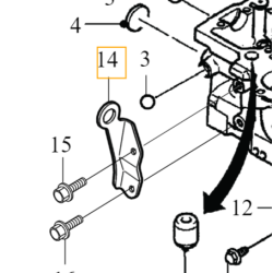 VOLVO C30 S40 V50 S80 V70 wspornik ucho montażowe głowicy 2.0D OE