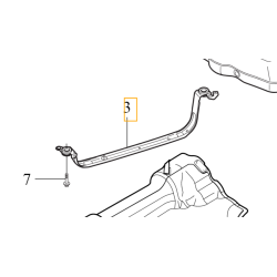 VOLVO XC60 V60 II prawe mocowanie zbiornika paliwa