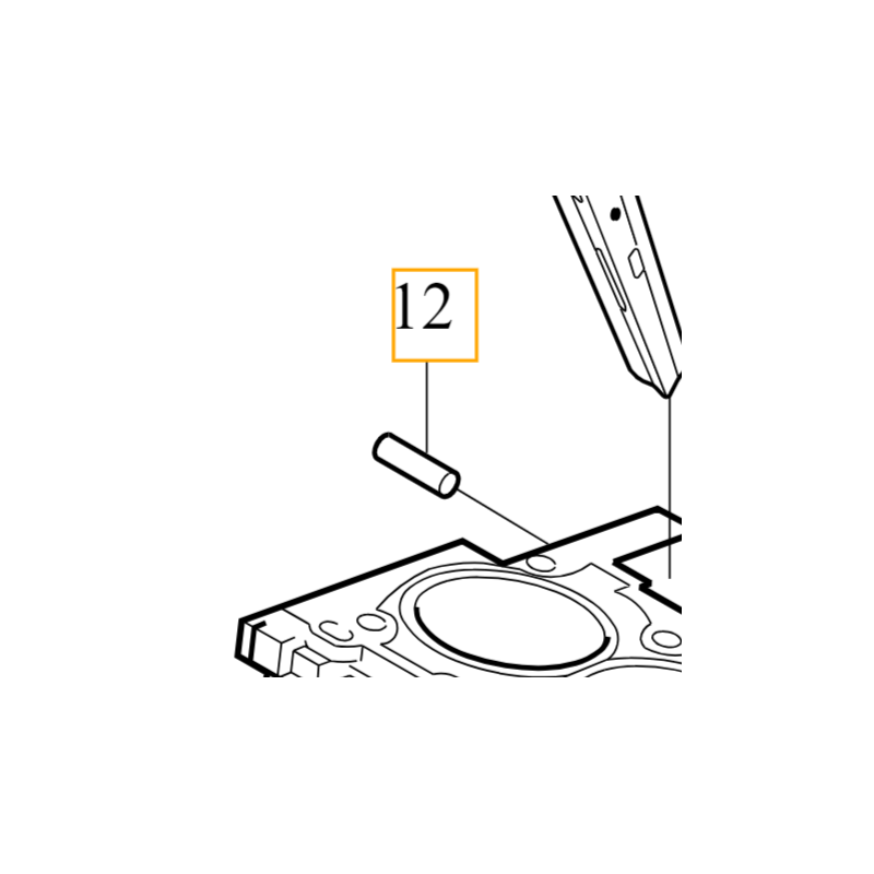 VOLVO kołek pin centrujący blok silnika 6x14 OE 950542